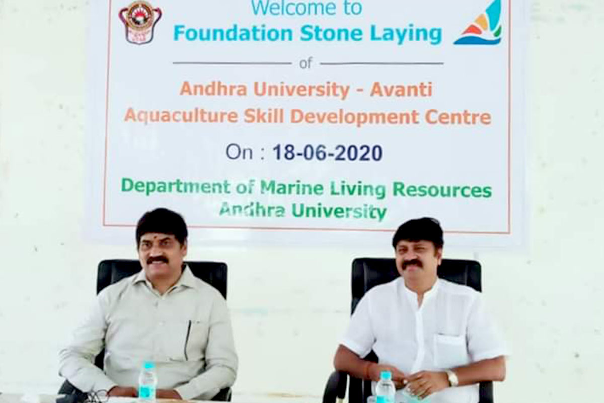Avanti feeds limited foundation stone laying