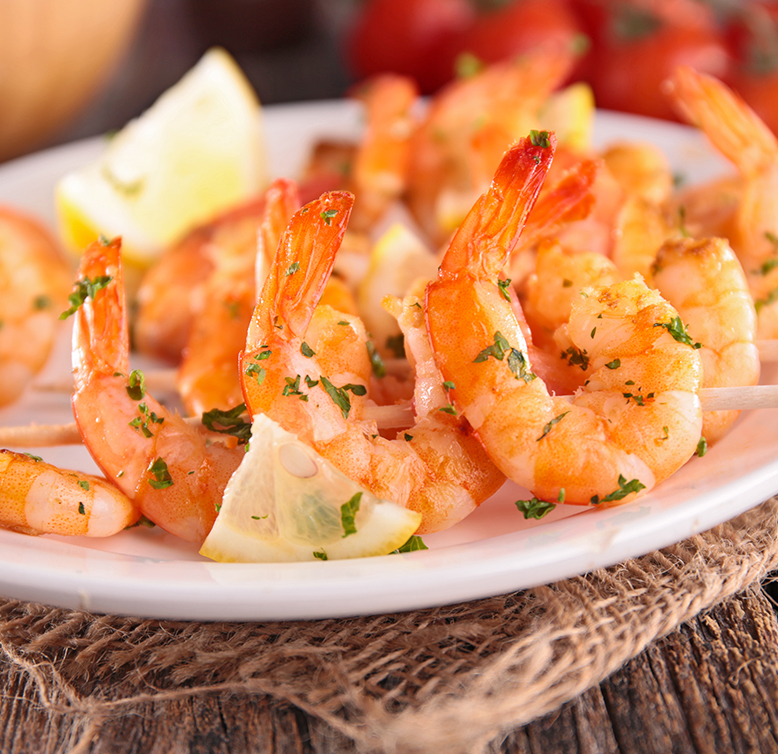 Shrimp skewers